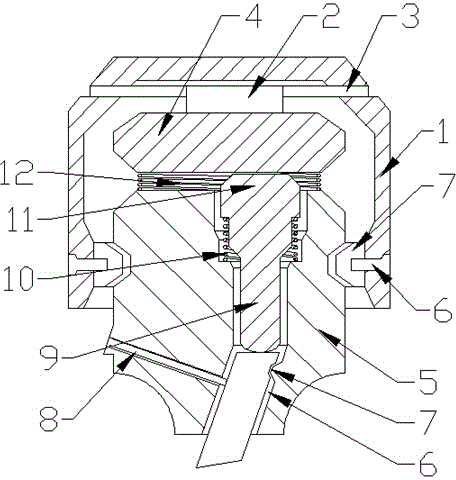 Quickly dismounted milling cutter clamp