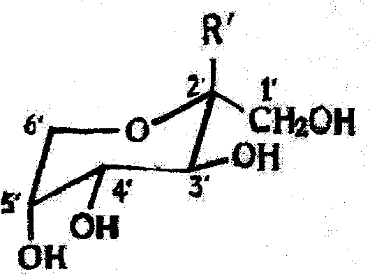 Purpose and application of R'-beta-D-fructopyranoside in preparing medicament for preventing and treating cancer cell diffusion transfer