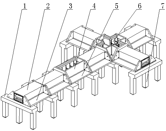 Assembled hidden cable trench