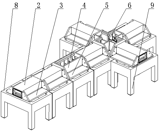 Assembled hidden cable trench