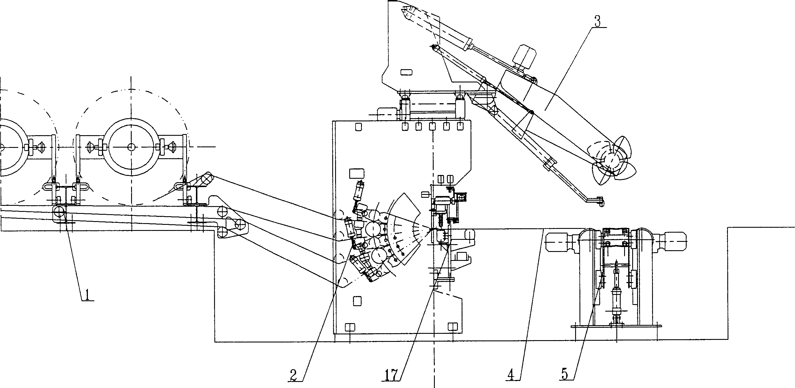 Fully automatic double-workplace paper roll packing method and packing machine