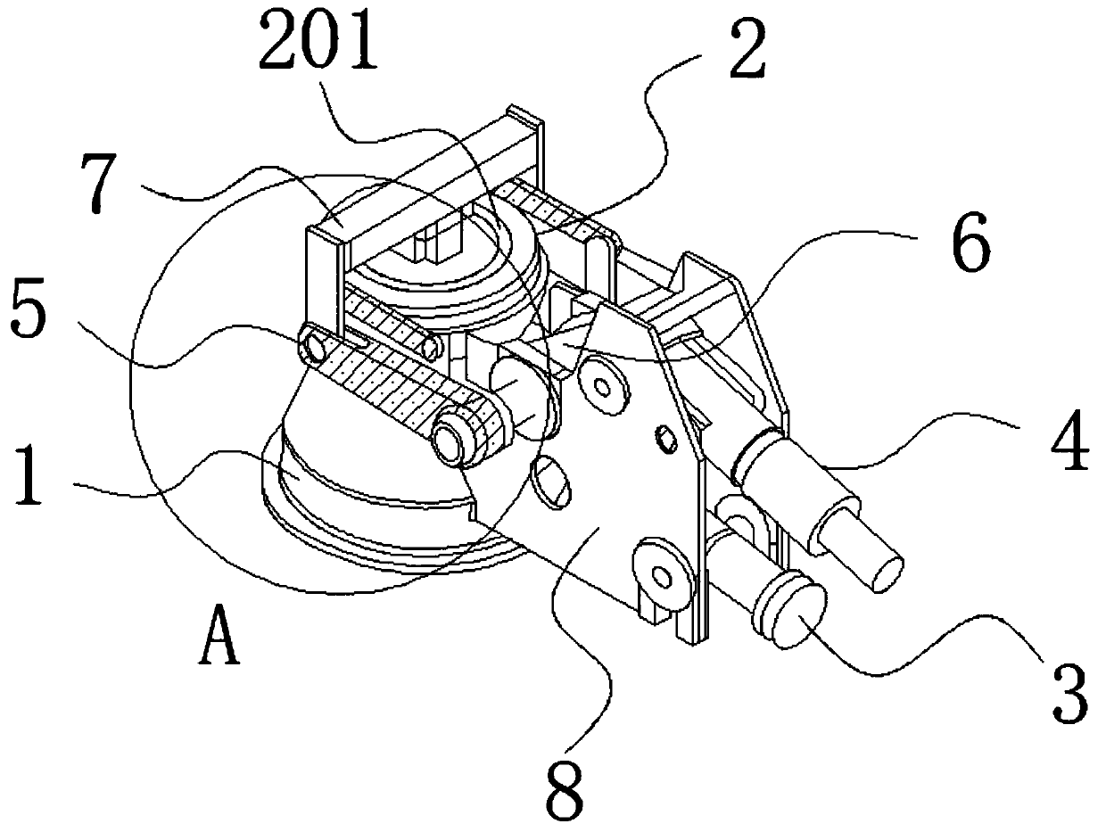 Coal gas pressure release valve with double-connecting-rod structure