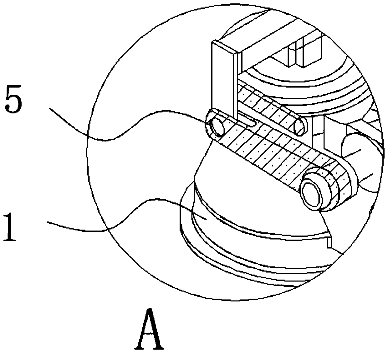 Coal gas pressure release valve with double-connecting-rod structure