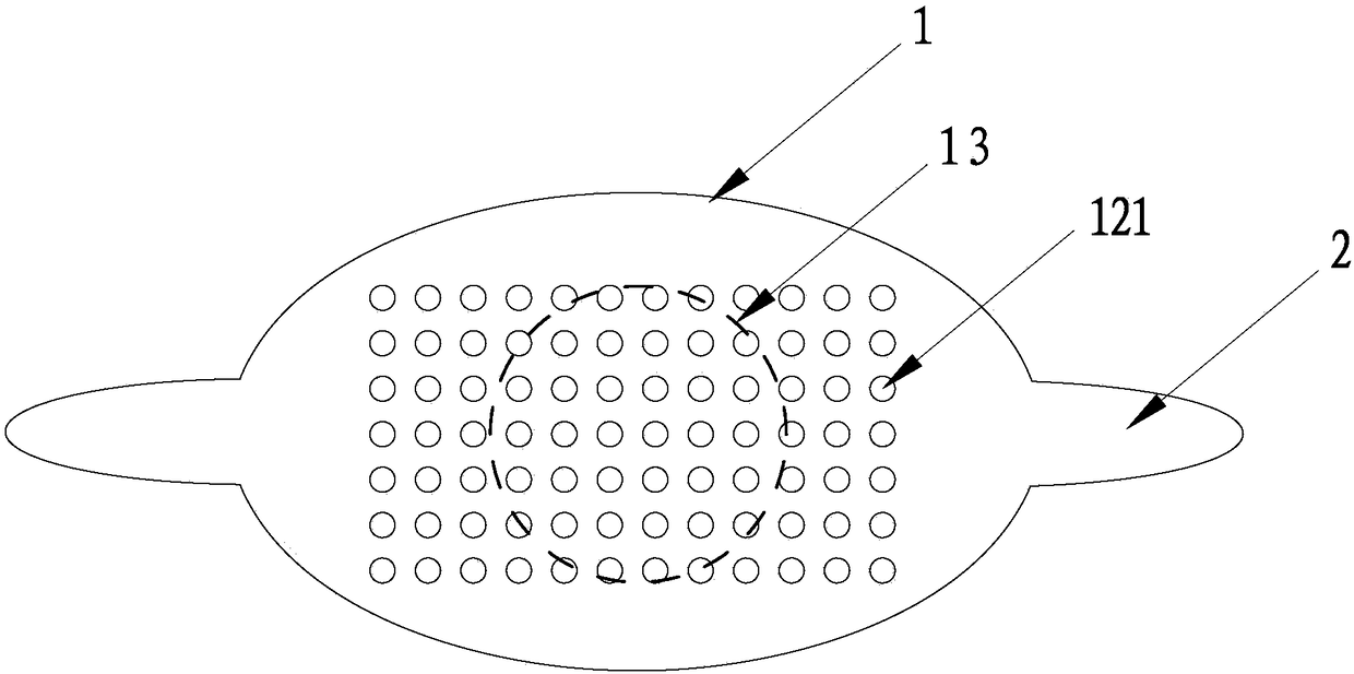 Eye binding dressing and manufacturing method thereof