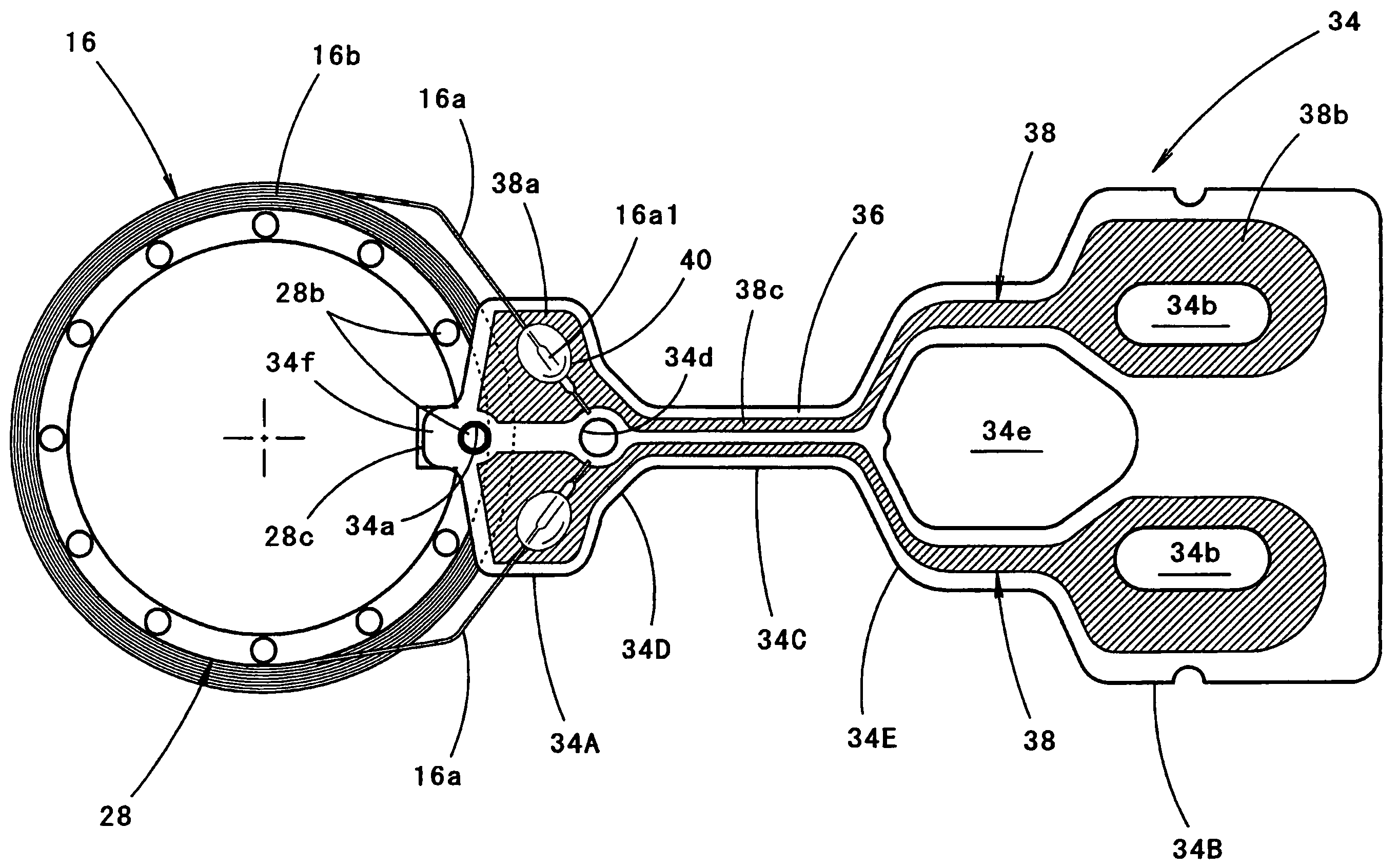 Flexible PCB voice coil connector