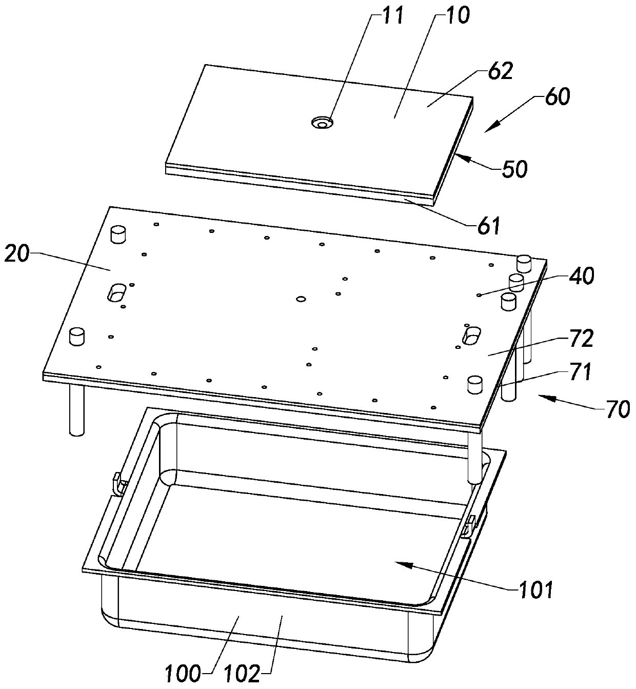 Microwave detector, manufacturing method thereof, and stray electromagnetic wave radiation suppression method