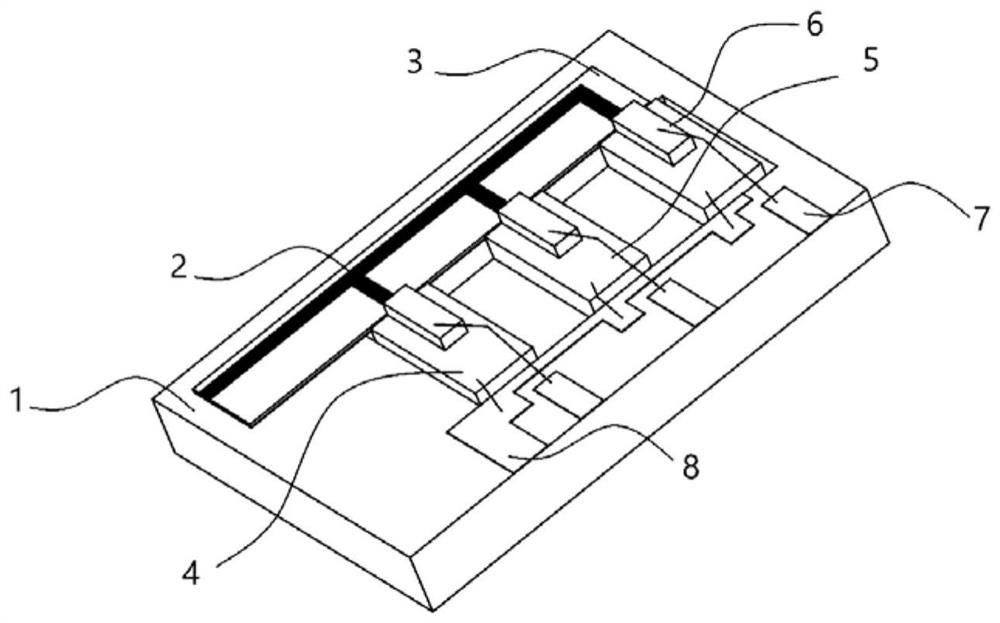 Semiconductor laser light source module based on planar waveguide combiner and manufacturing method