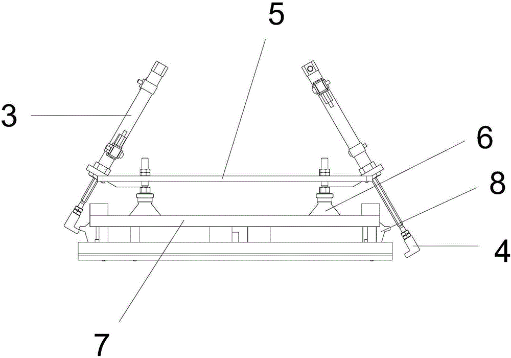 Automatic clamp upper cover fetching device for automated production of circuit boards