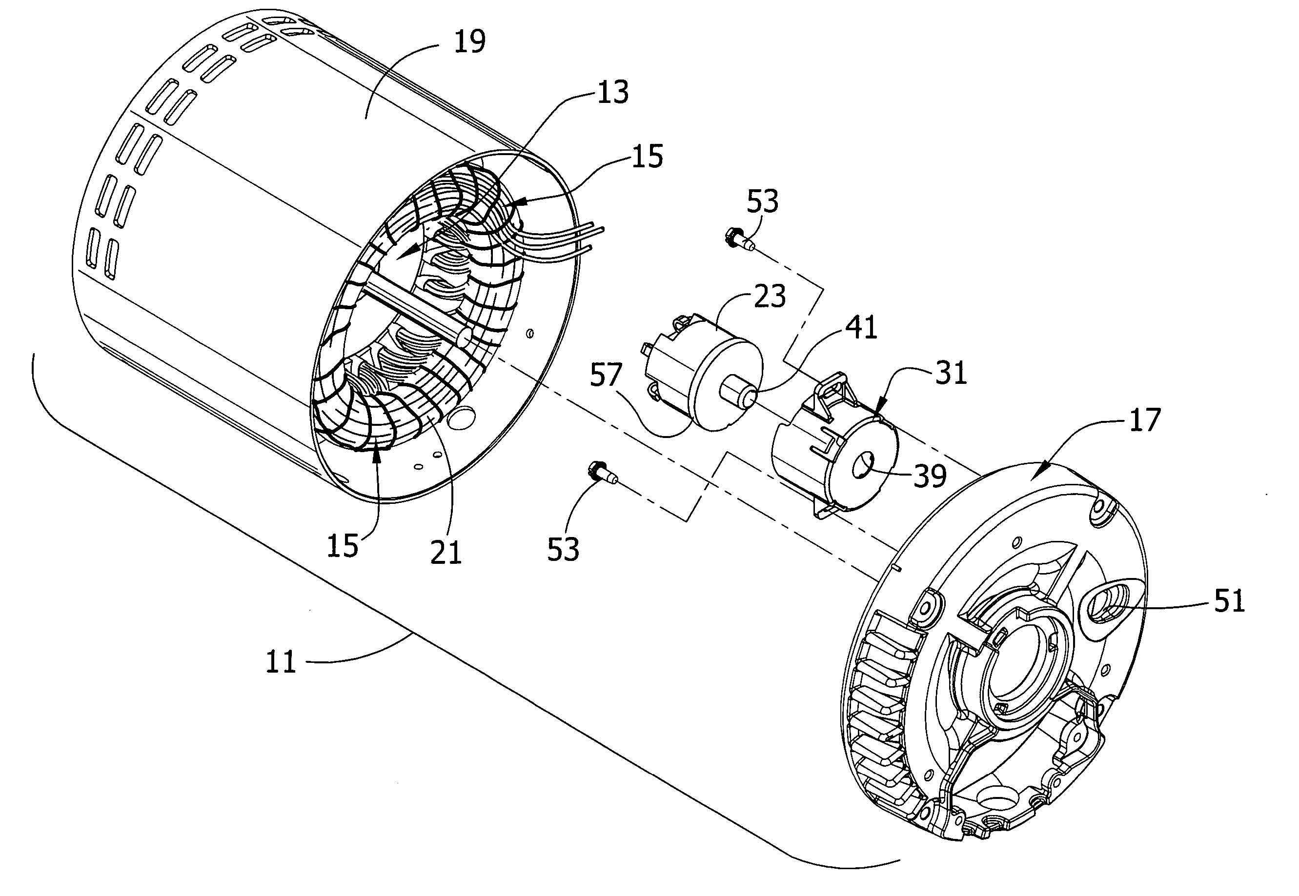 Motor protector endshield mounting bracket