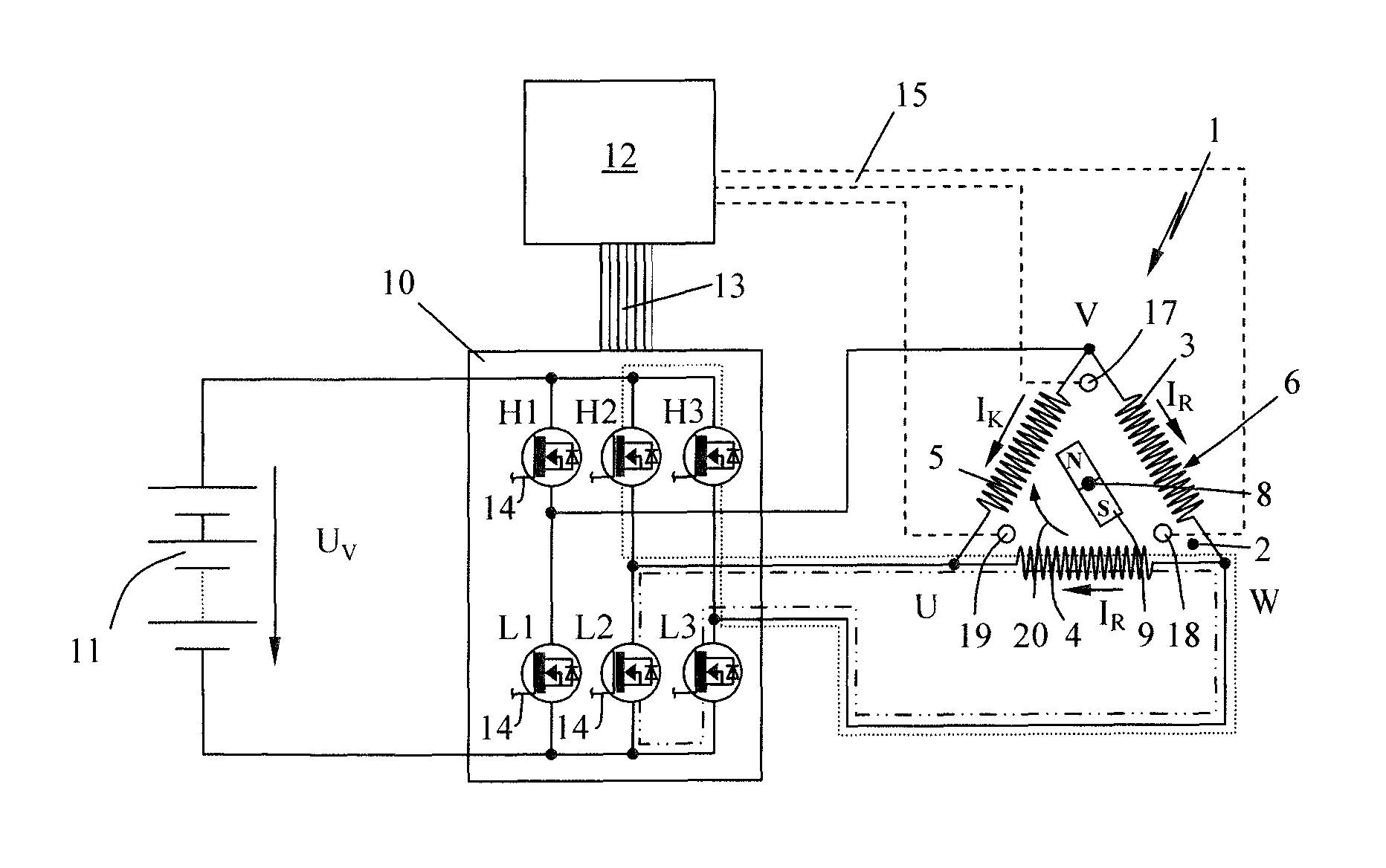 Method for braking an electric drive motor