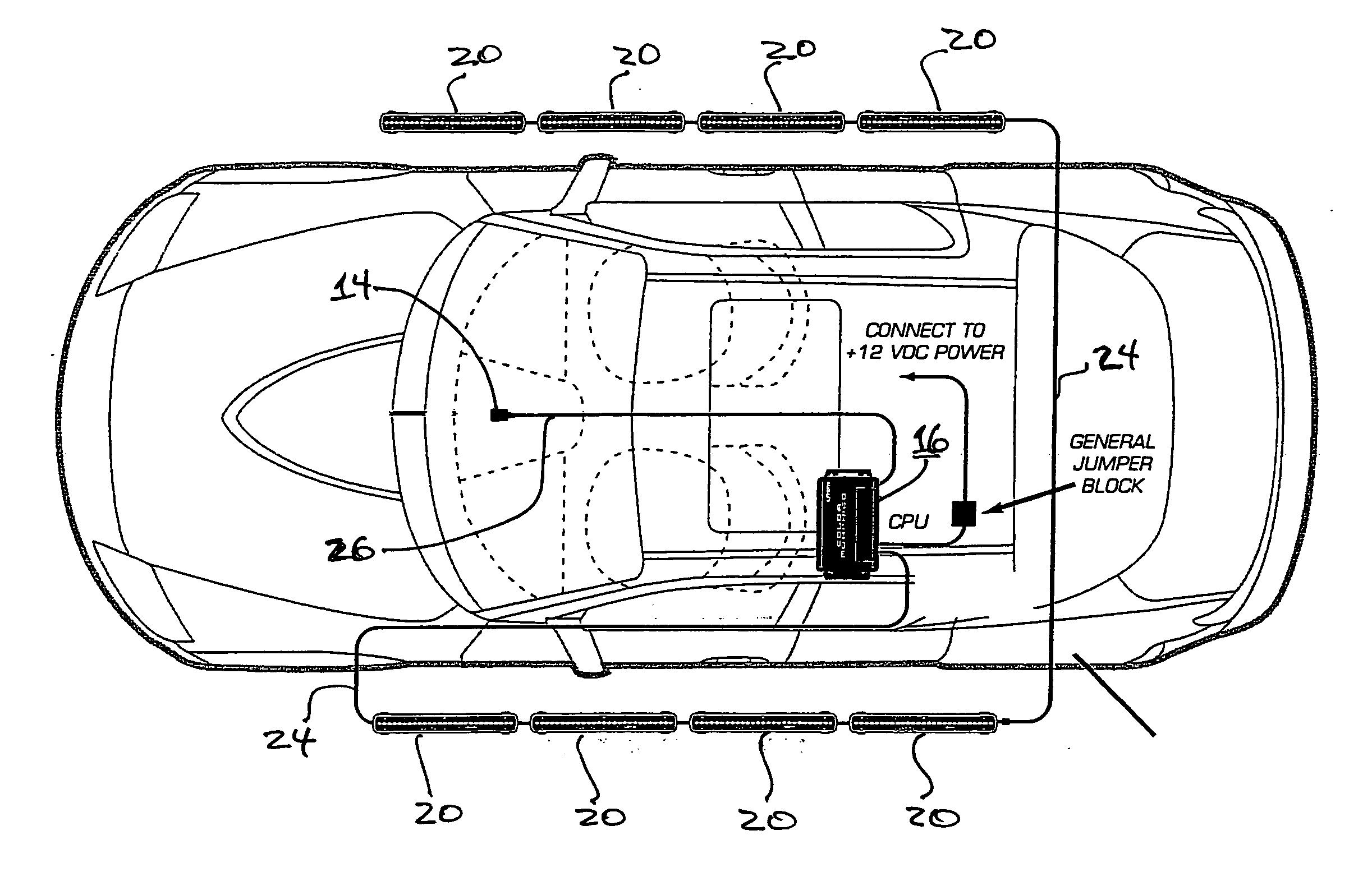 Decorative light system for motor vehicles