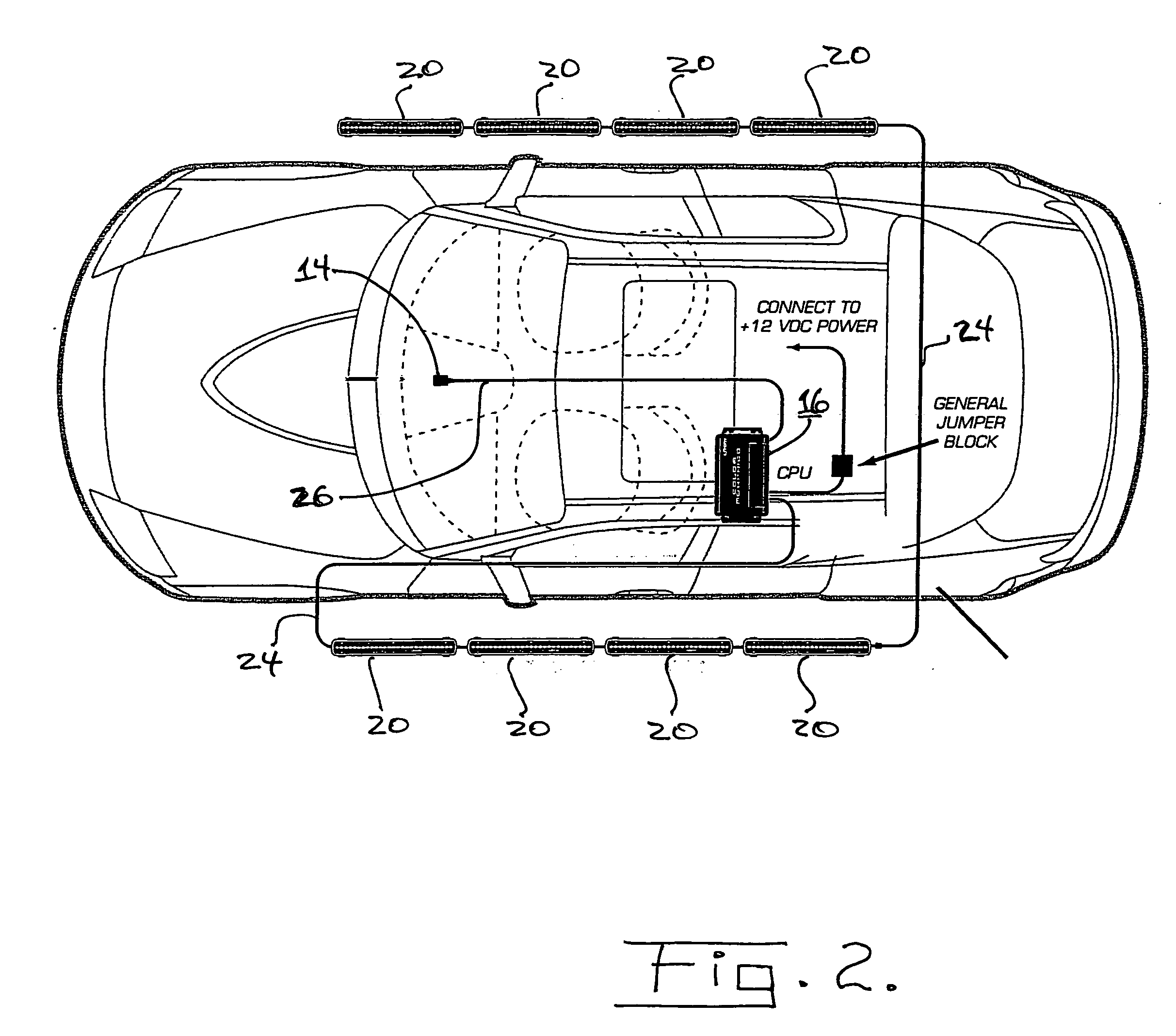 Decorative light system for motor vehicles