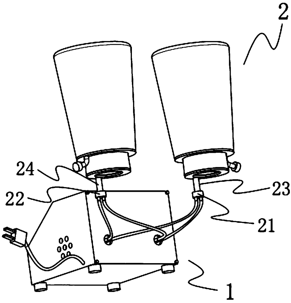 Rehabilitation device for treating upper limb swelling caused by upper limb lymphatic return barriers