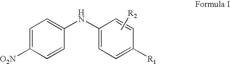 Synergistic lubricating oil composition containing a mixture of a nitro-substituted diarylamine and a dairylamine