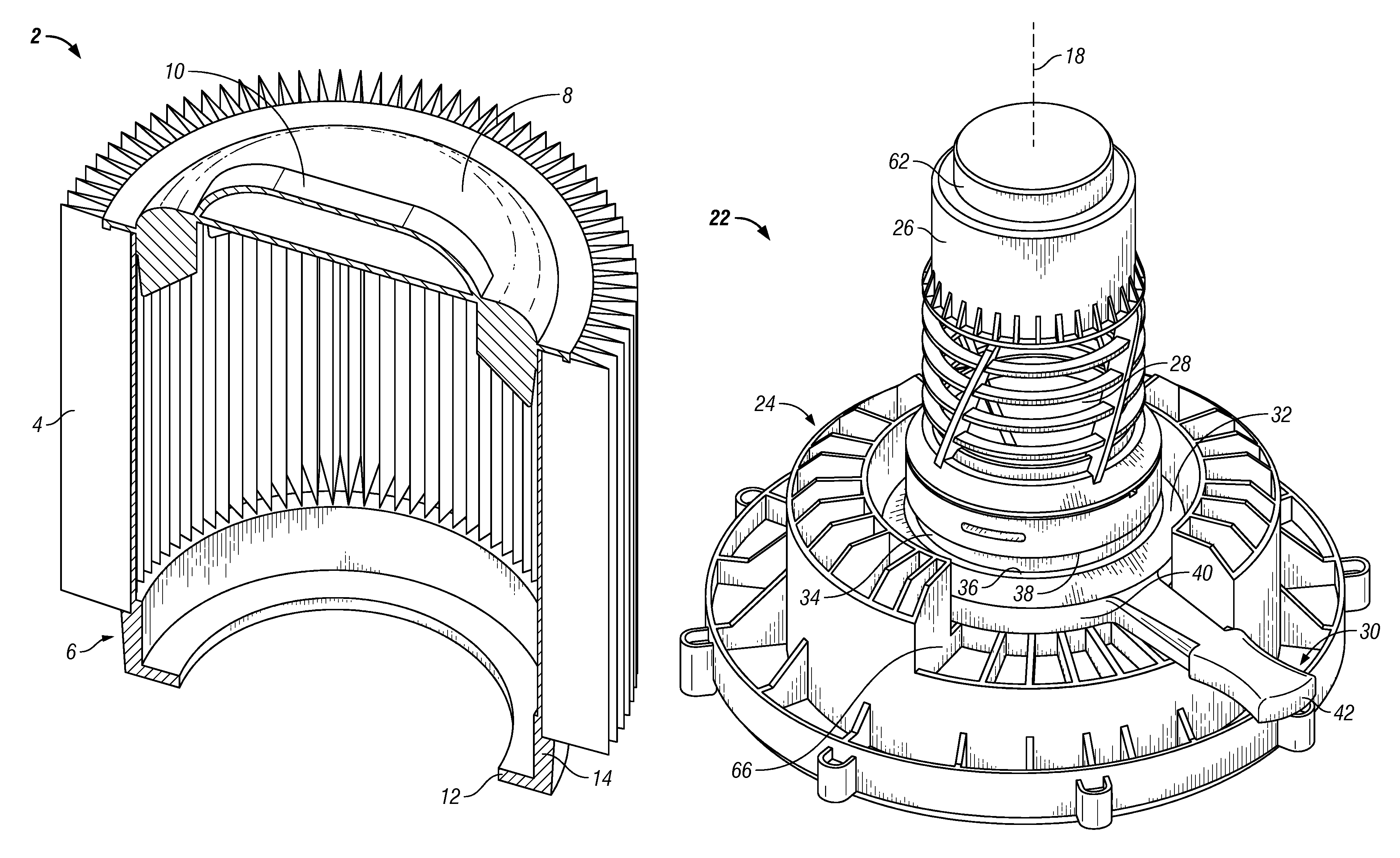 Filter and system for improved sealing and ease of attachment on a vacuum cleaner