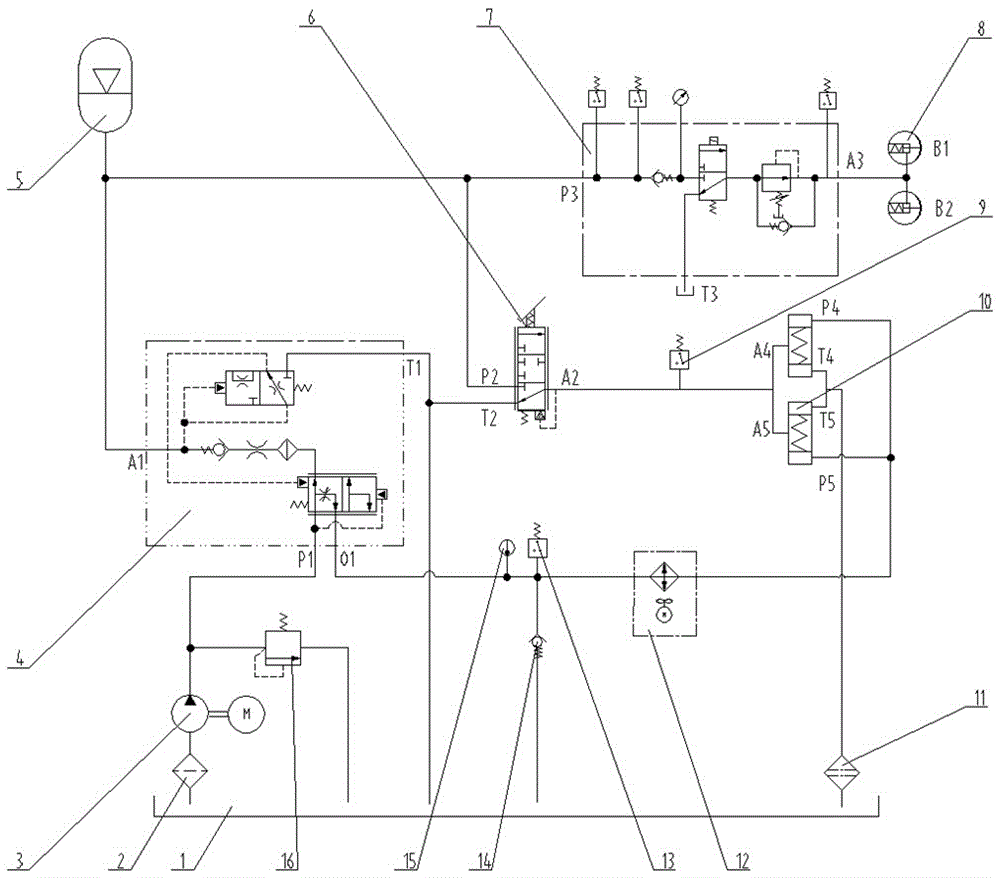 Braking system of large-tonnage storage battery forktruck