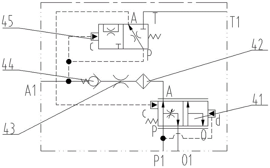 Braking system of large-tonnage storage battery forktruck