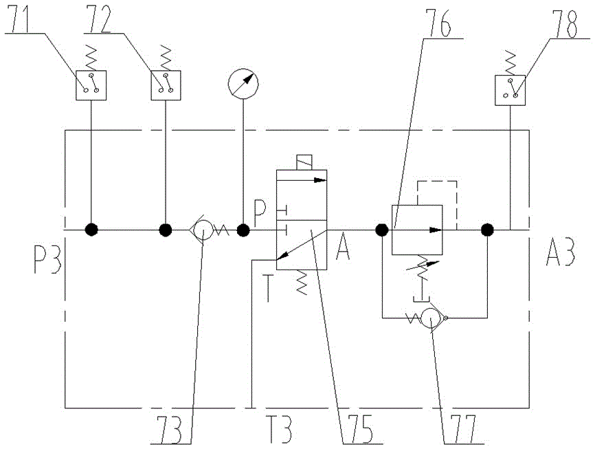 Braking system of large-tonnage storage battery forktruck