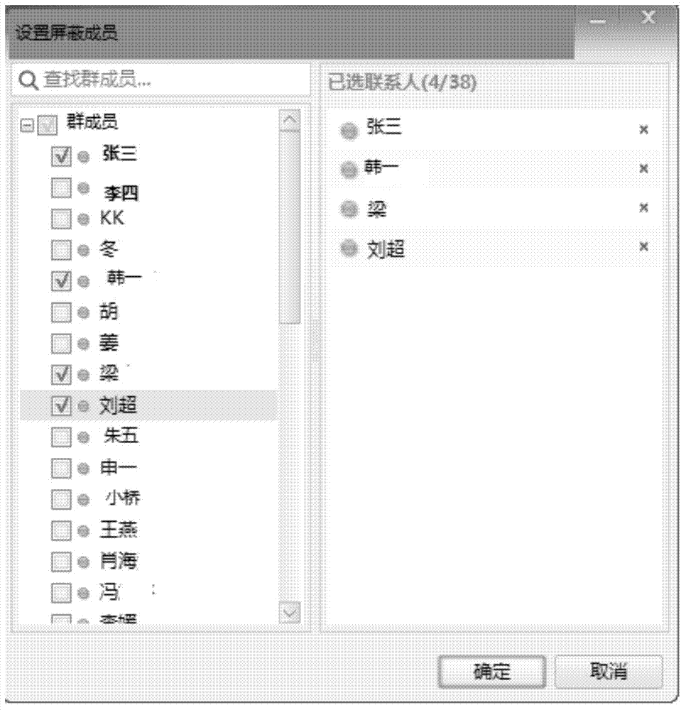 Instant messaging group message control method and control device