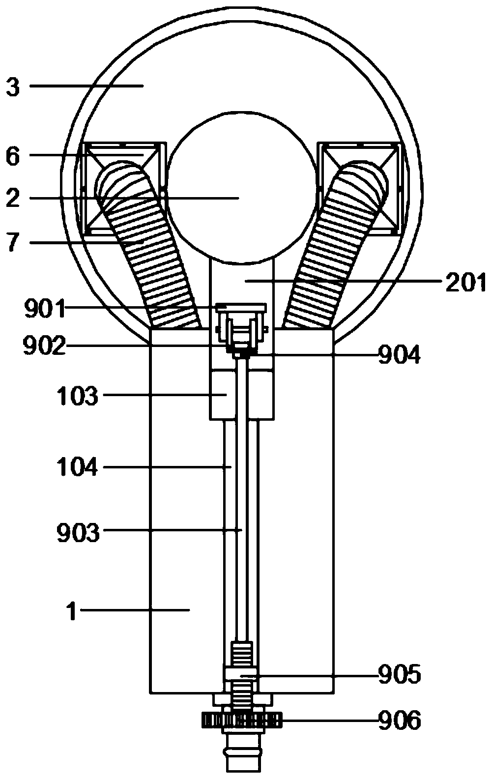 Polishing machine for water pump manufacturing and mating dust sucking and preventing mechanism thereof