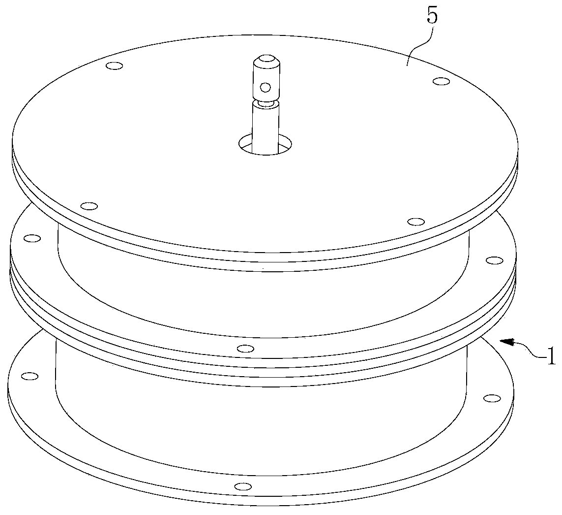 Non-coupling multi-dimensional force sensor overload protection method and device