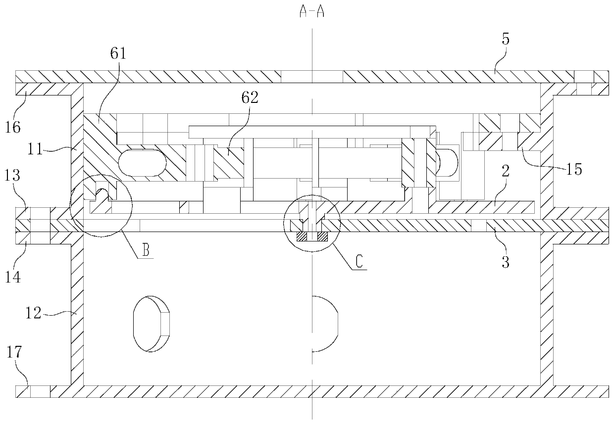 Non-coupling multi-dimensional force sensor overload protection method and device