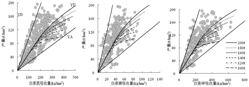 Method for preparing and applying special fertilizer for regional Chinese cabbages based on QUEFTS model