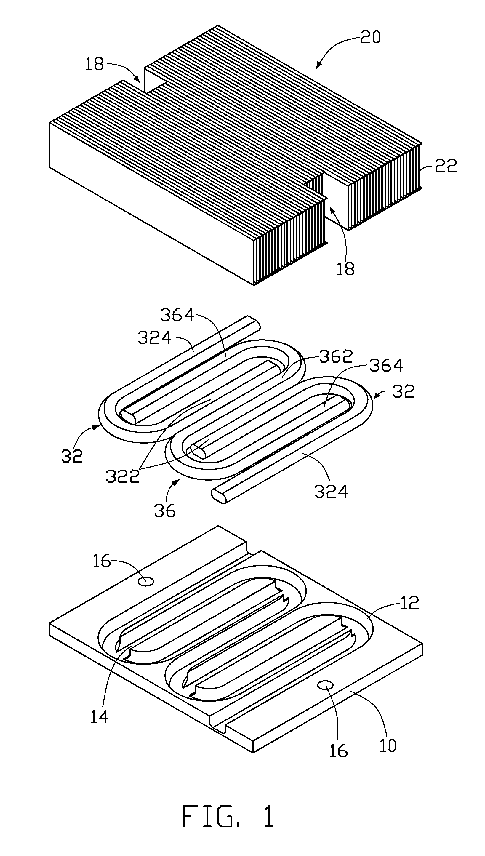 Heat dissipation device with heat pipes