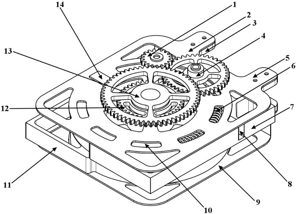 Wing synchronous unfolding system of catapult unmanned aerial vehicle folding wings and using method