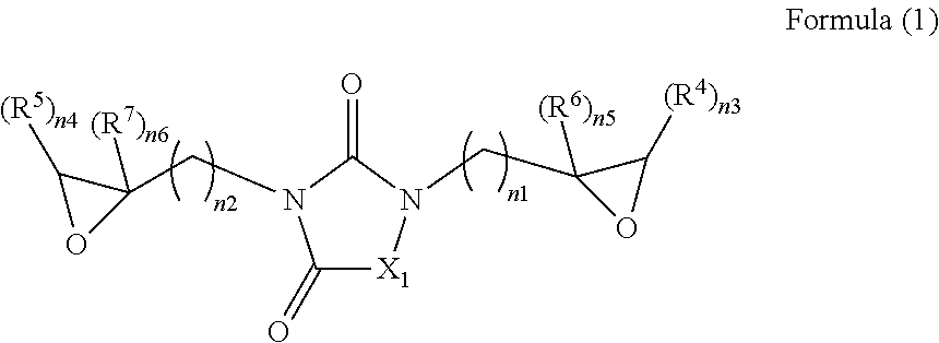 Epoxy compound with nitrogen-containing ring