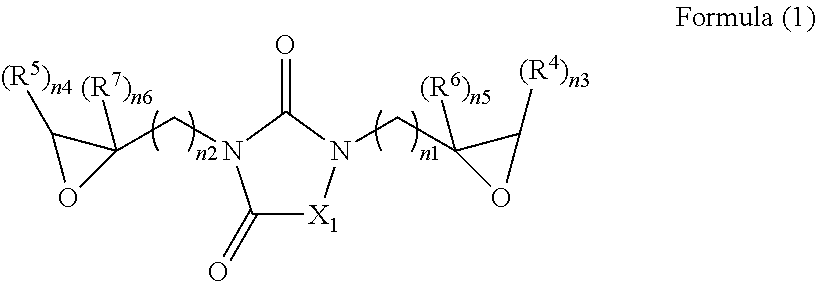 Epoxy compound with nitrogen-containing ring