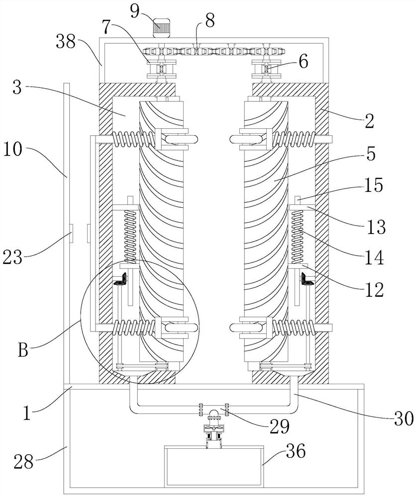 Double-sided planing machine capable of achieving vertical planing