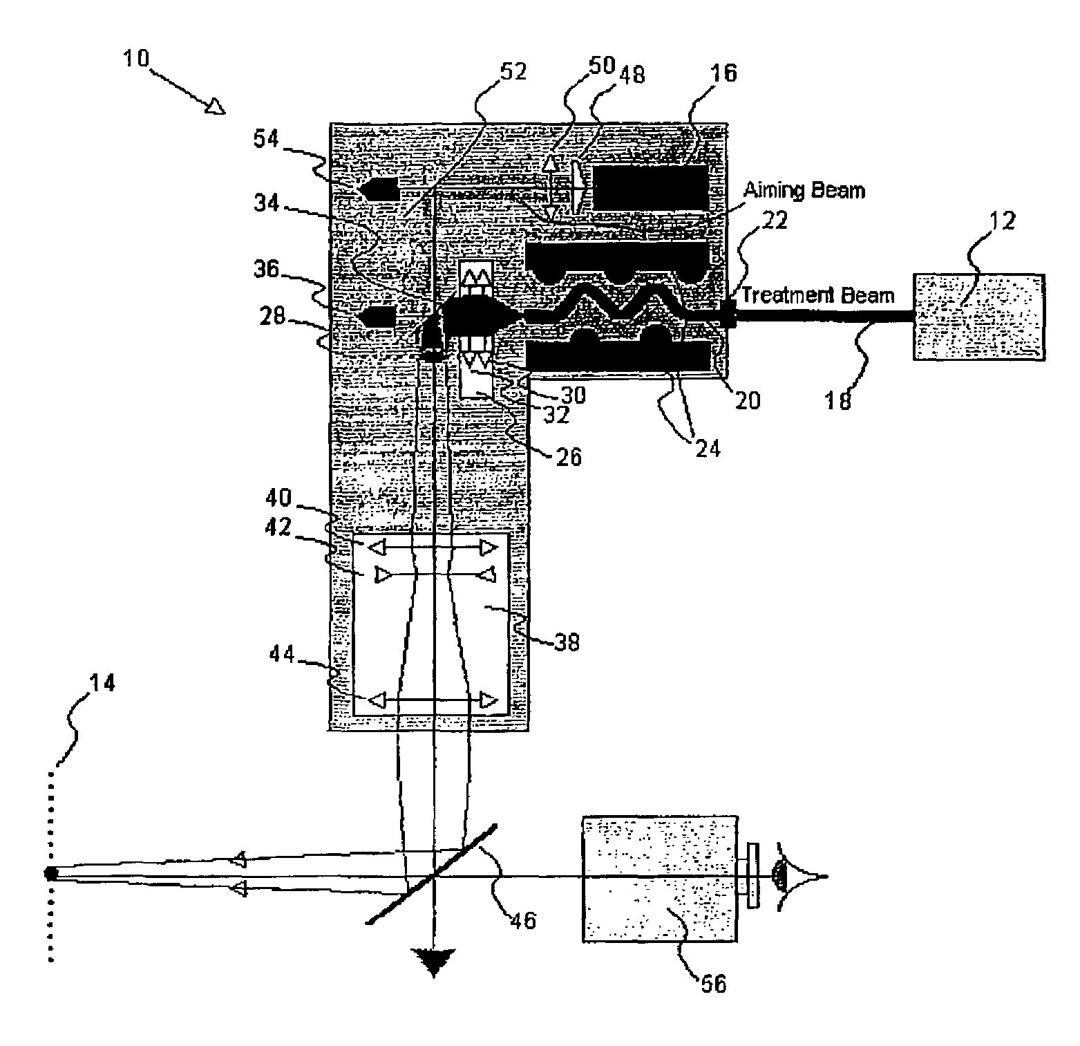 Variable spot size illuminator having a zoom lens