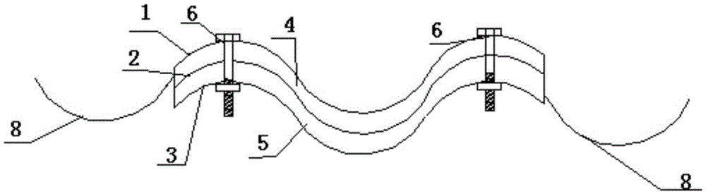 A bellows unit splicing clamp and its application