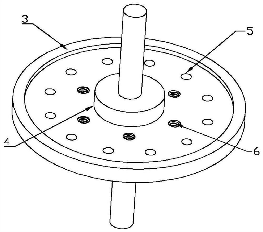 A device for generating high-speed intercepting jets by using a rotating disc with holes