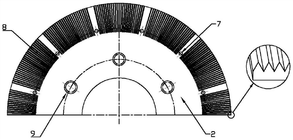 A device for generating high-speed intercepting jets by using a rotating disc with holes