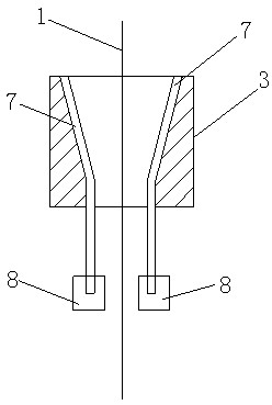 Oil fume blowing and collecting device for fiber drawing tower