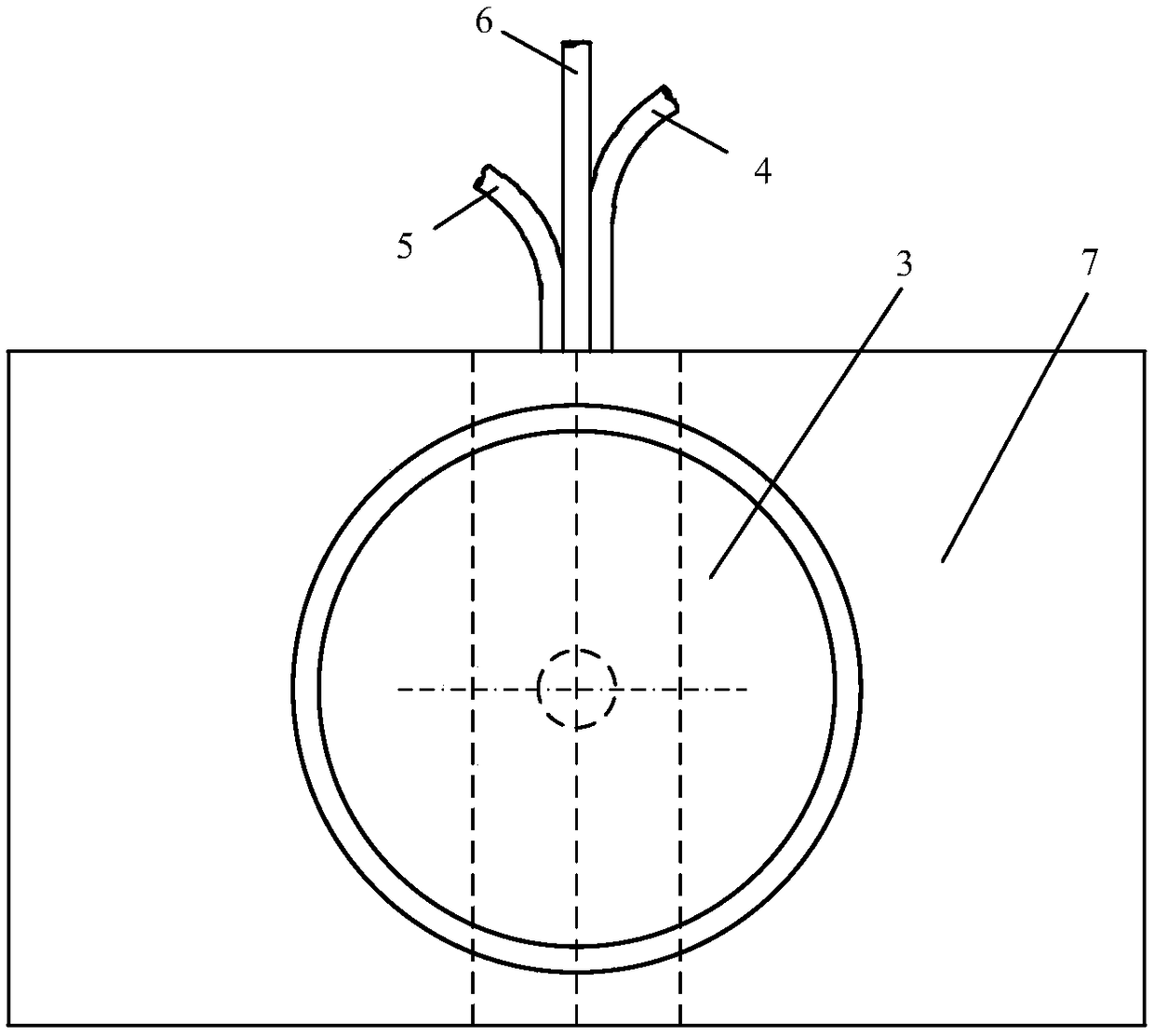 Plane point stress state detector and detection method