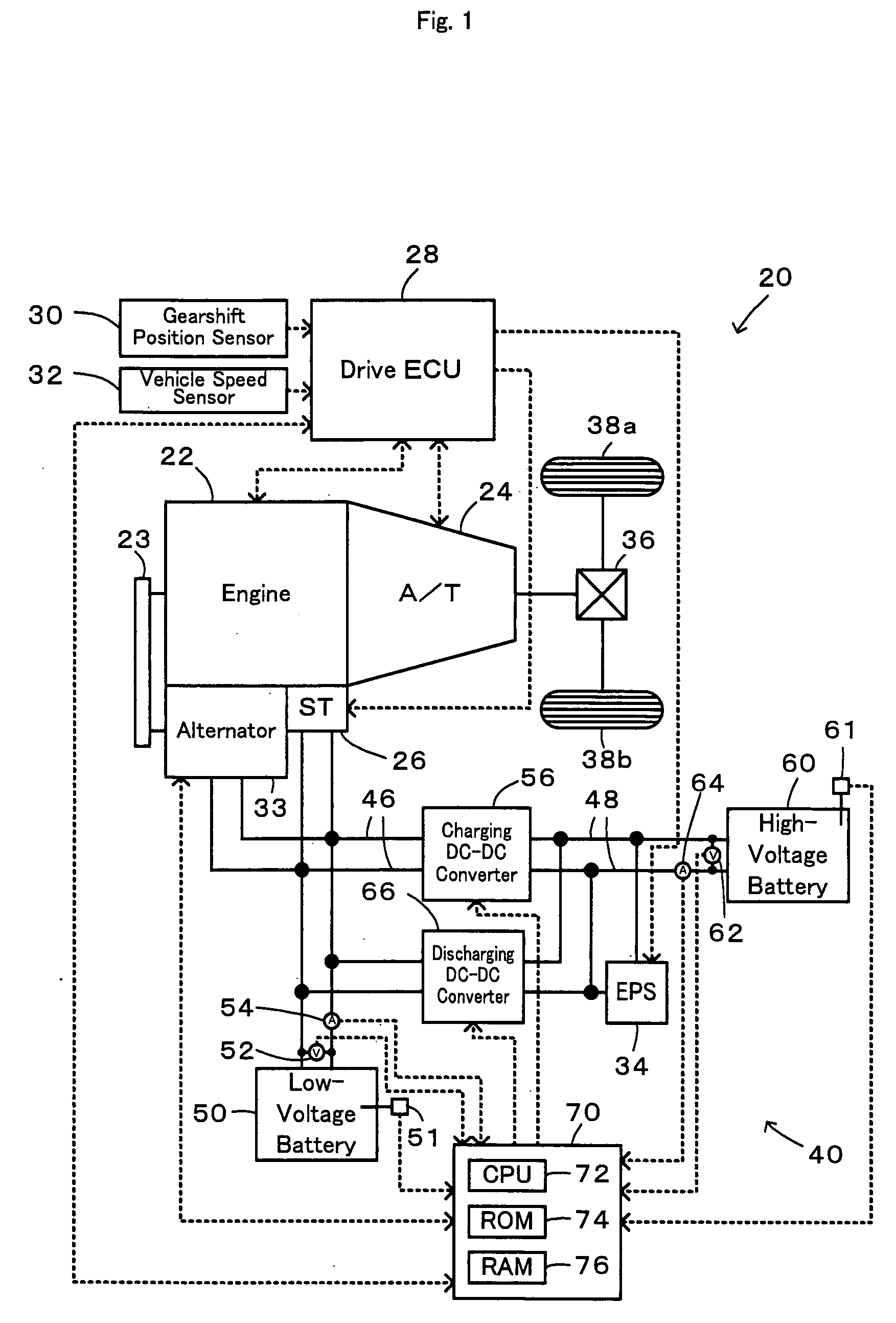 Power Supply Device, Control Method of Power Supply Device, and Motor Vehicle Equipped with Power Supply Device