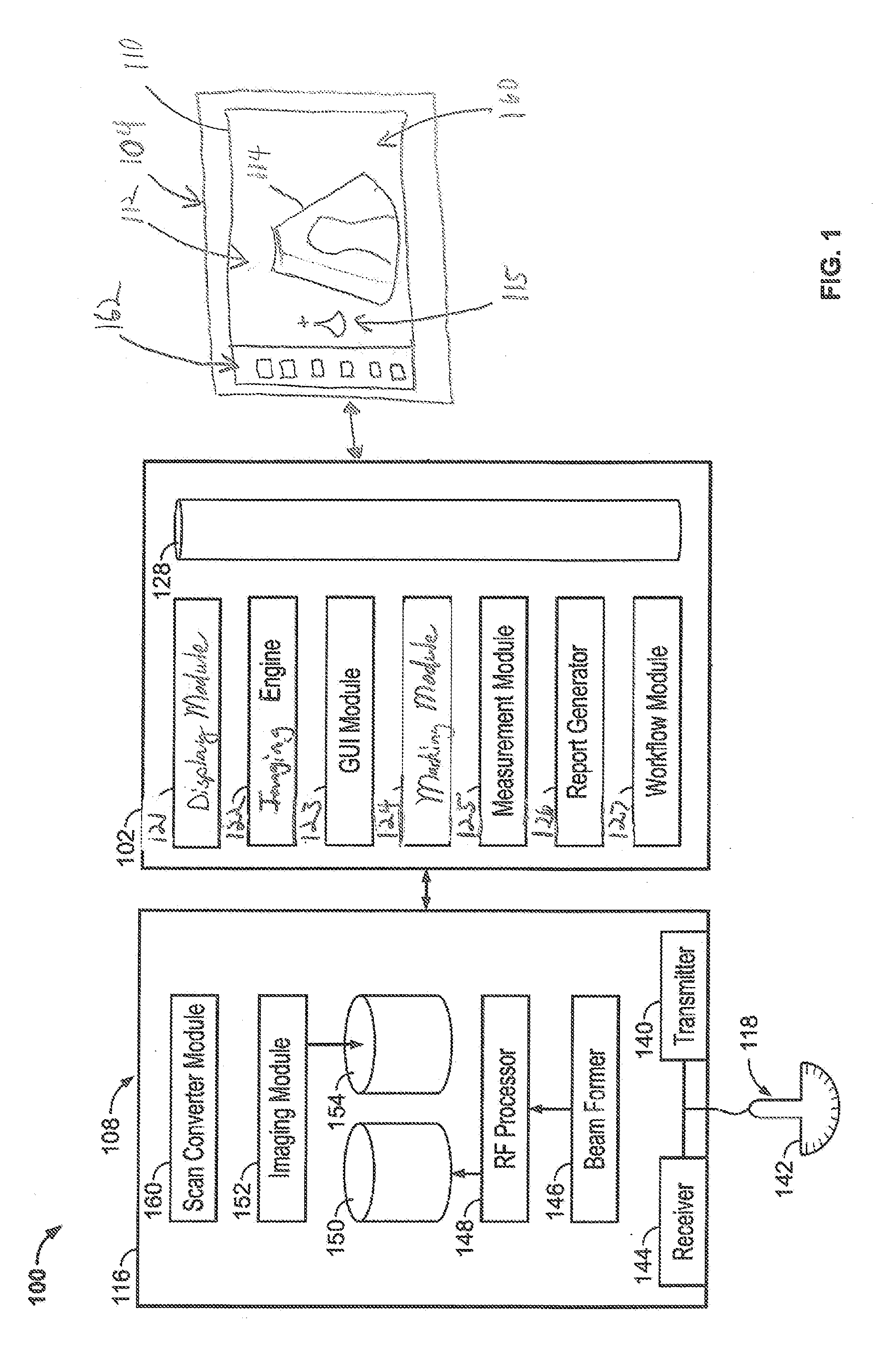 Systems and methods for using a touch-sensitive display unit to analyze a medical image