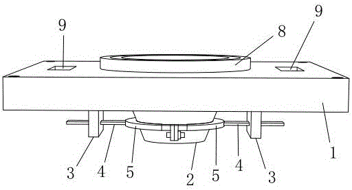 Ecological floating plate for riverway sewage treatment