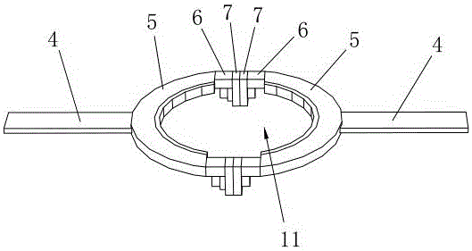 Ecological floating plate for riverway sewage treatment