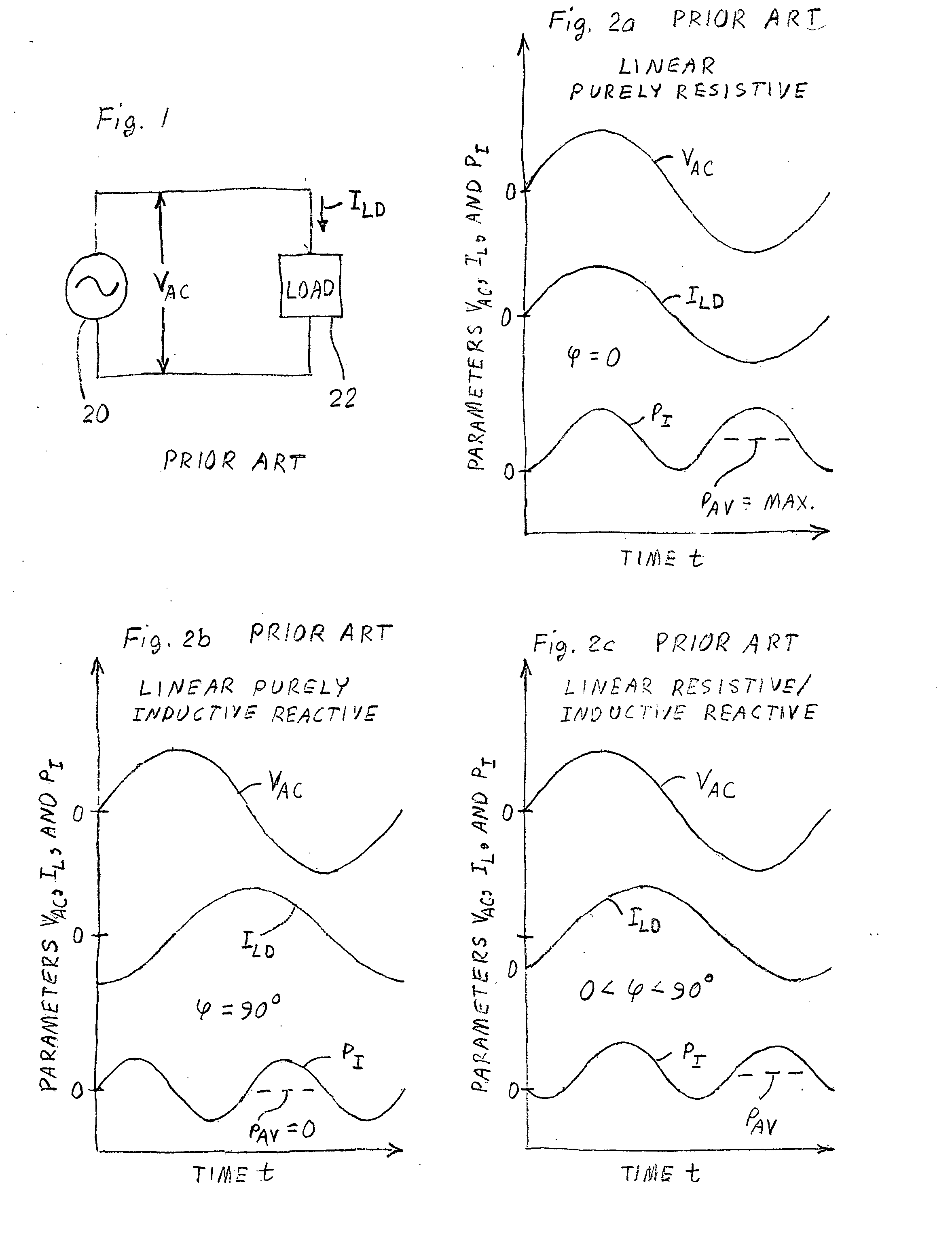 Power factor correction by measurement and removal of overtones