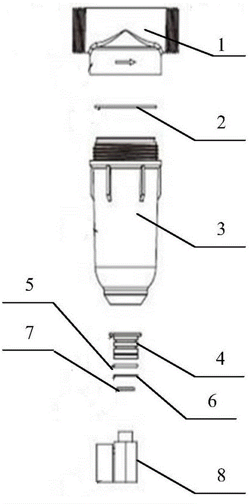 Front water purifier and scale inhibitor