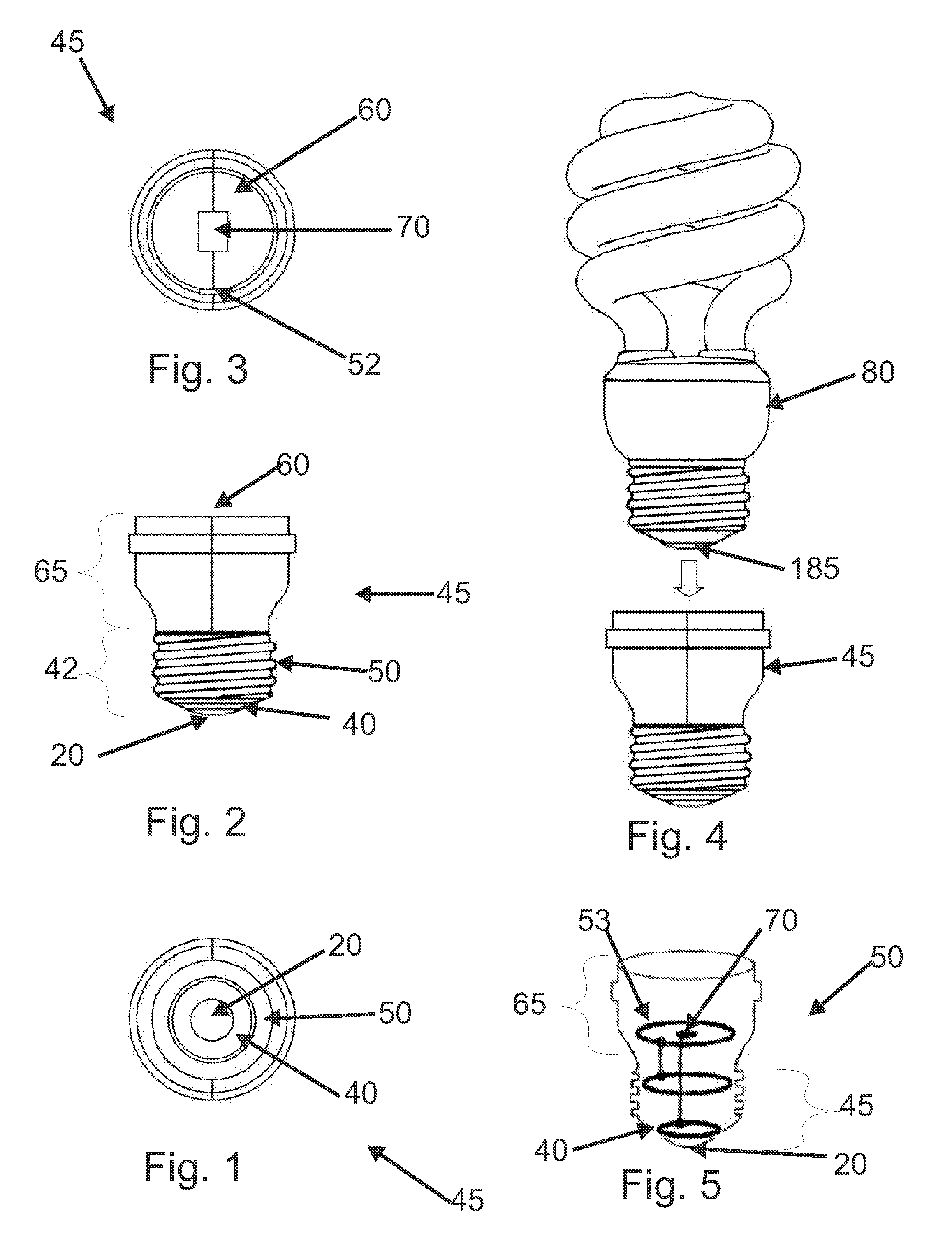 Three-way to One-way Light Bulb Adaptor