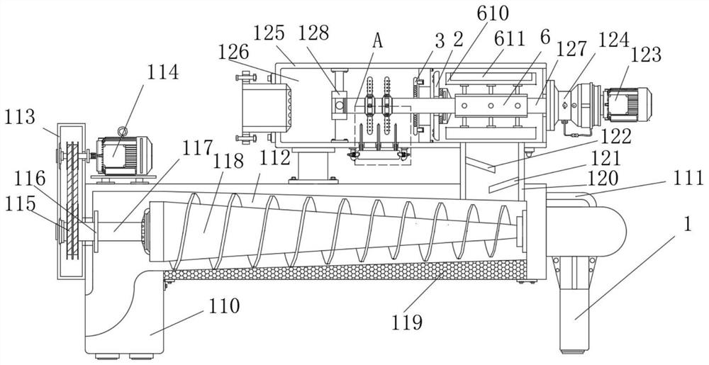 A green and environment-friendly sludge processor with dry-wet separation mechanism