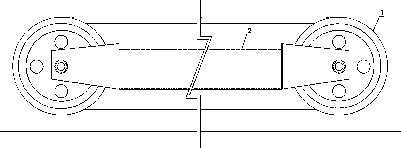 Cable disengagement-proof pulley rack device for portal crane