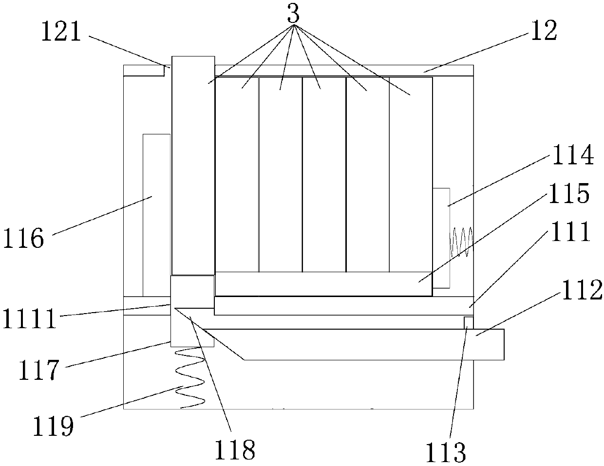 Ejection type storage box