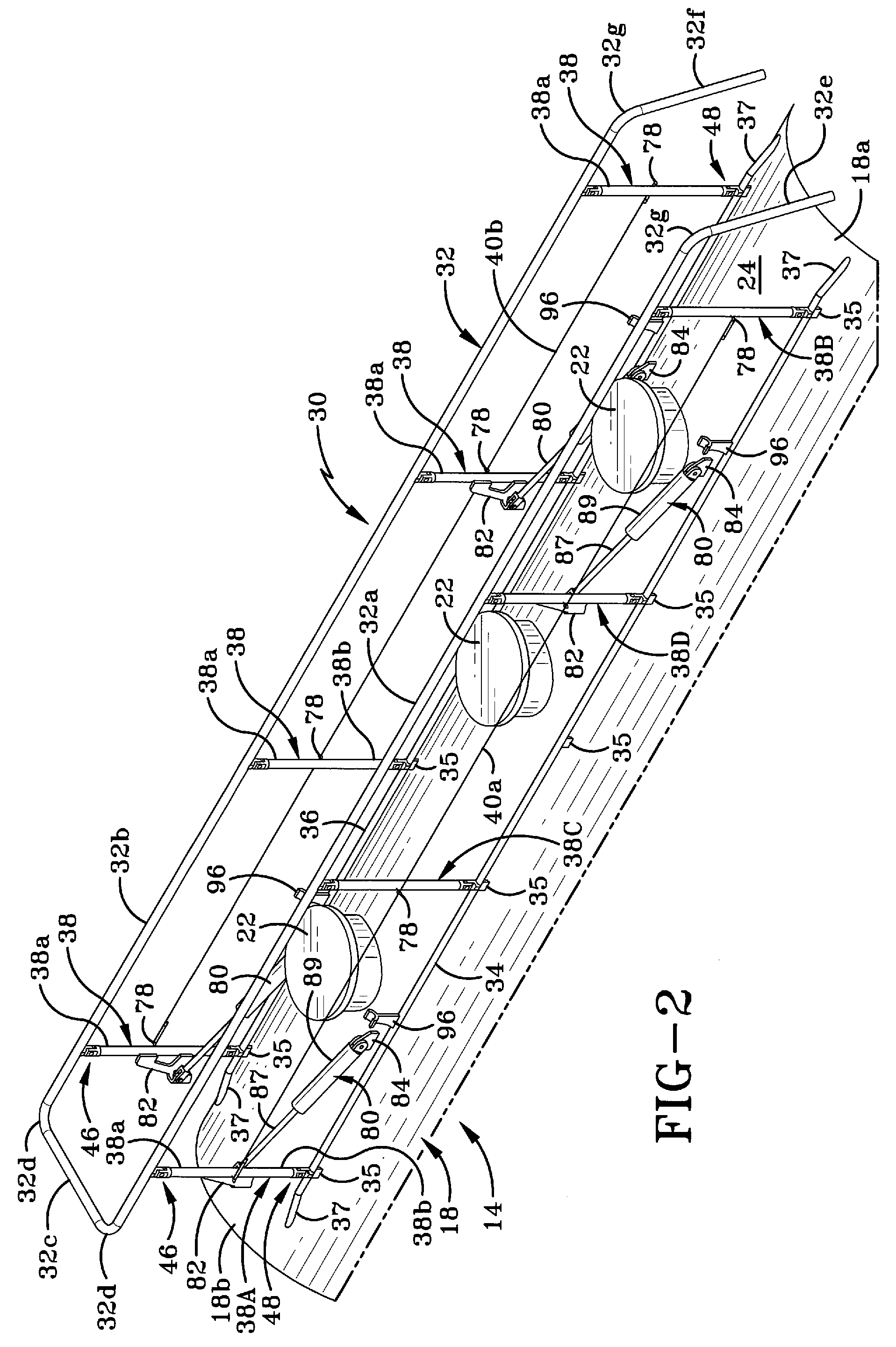 Tank trailer having an air actuated handrail assembly