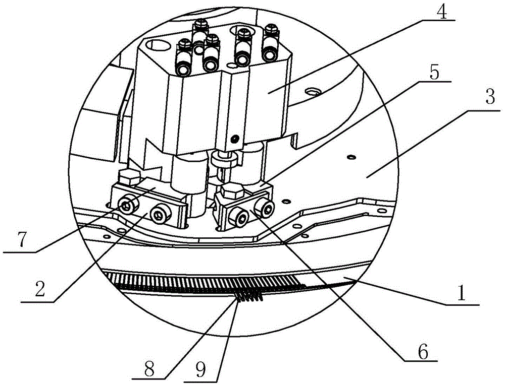 Auxiliary device for removing tying line